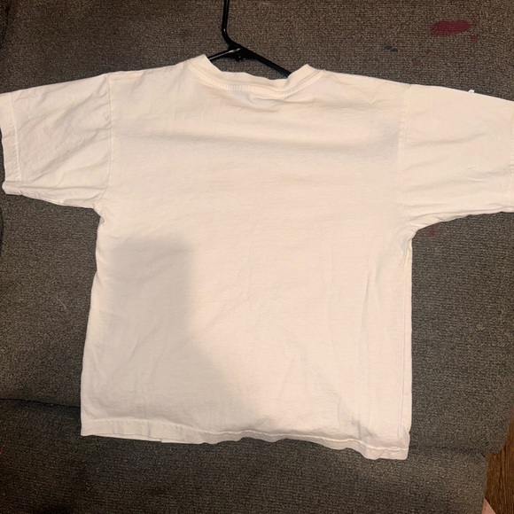 Balenciaga Laurier Rainbow Logo T-Shirt In White Cotton - Picture 2 of 3
